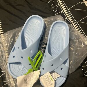 CROCS Women’s Light Blue Slide Sandals